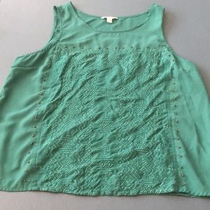 Dark green tank top